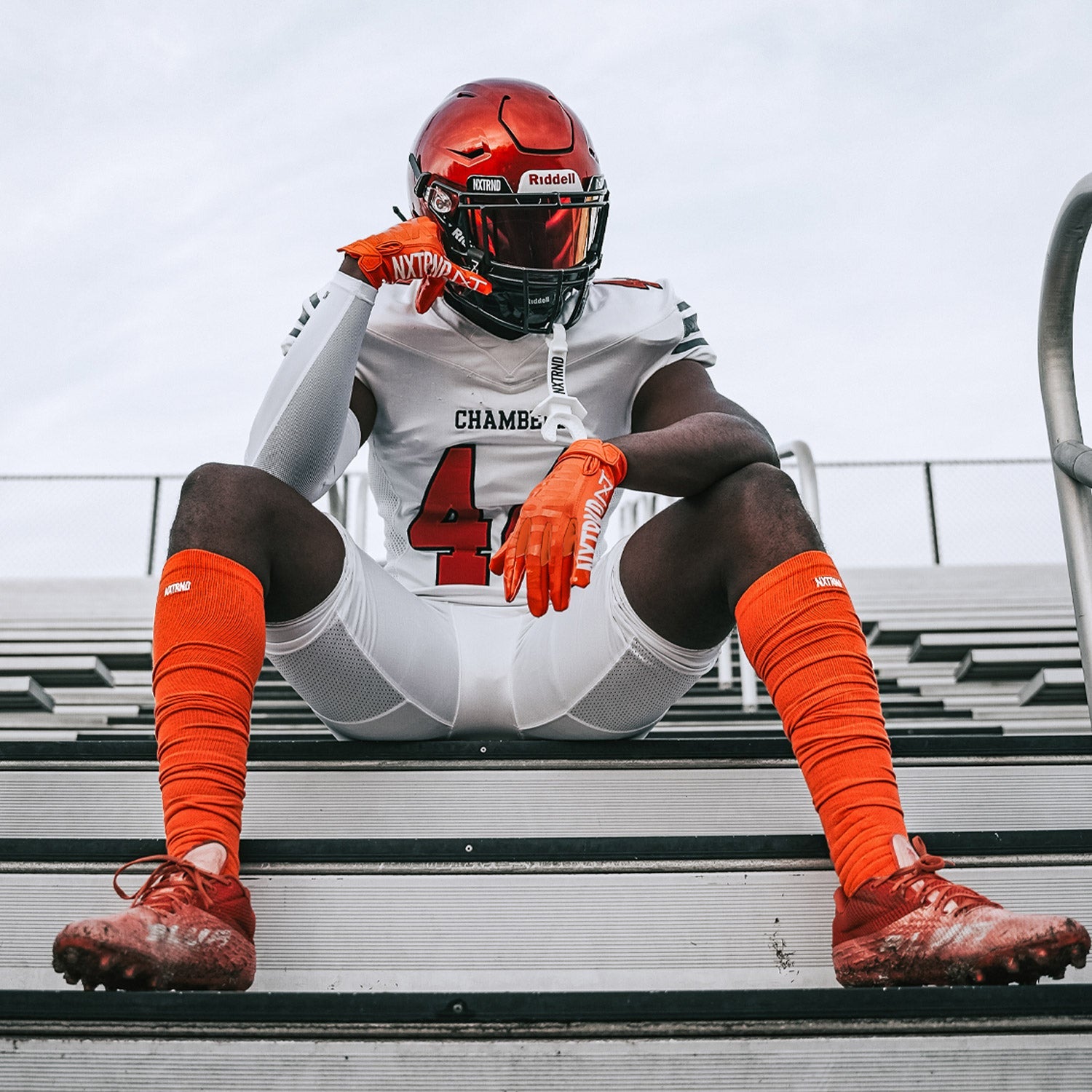 XTD® Scrunch Football Socks Orange