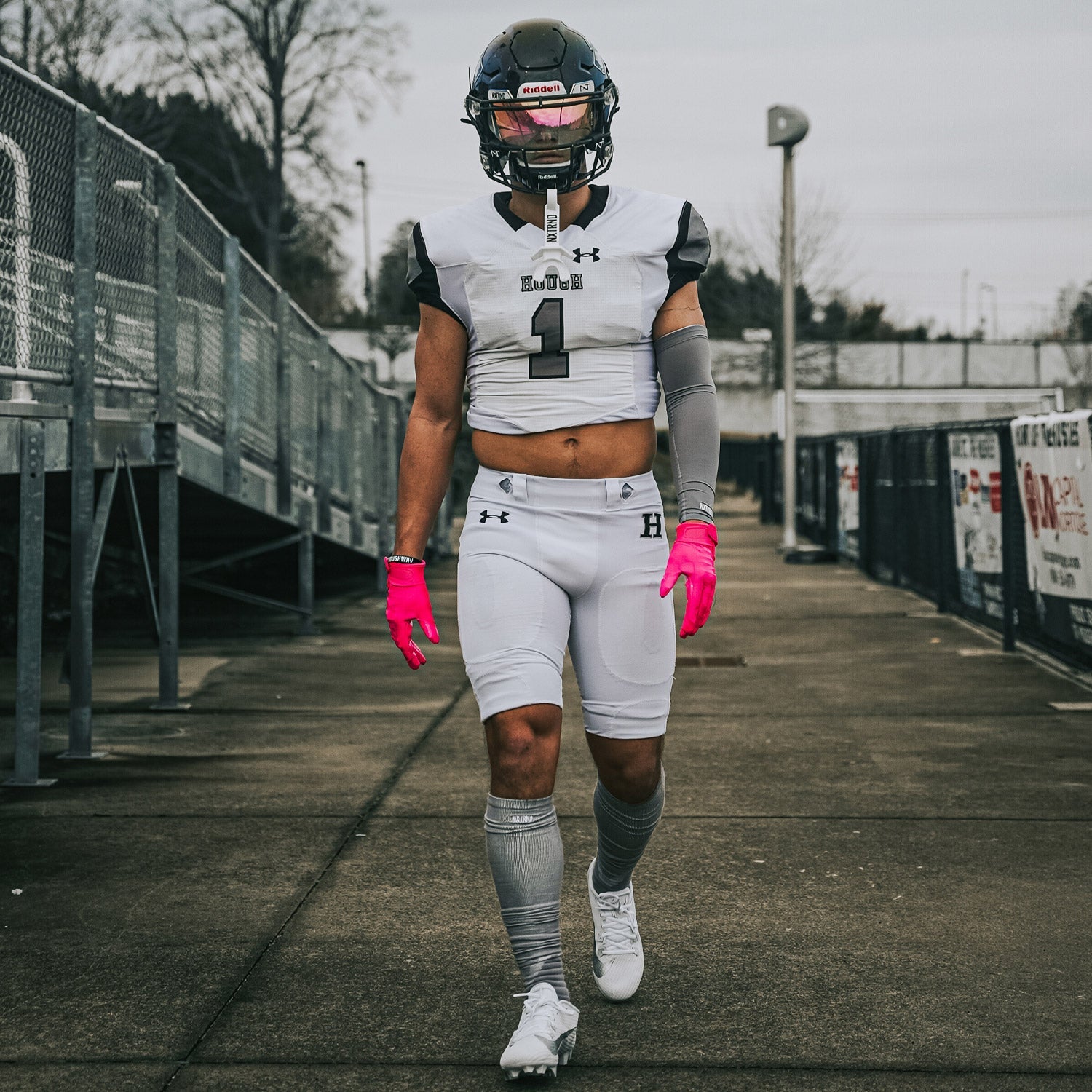 G1® Youth Football Gloves Pink