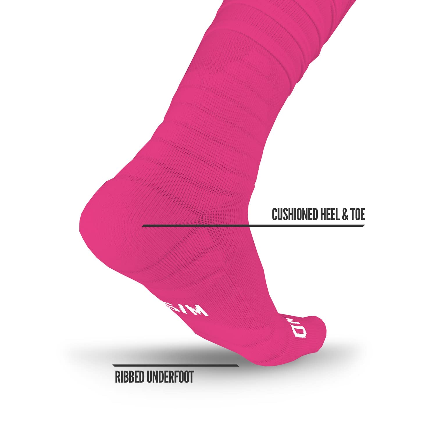 XTD® Scrunch Football Socks Pink