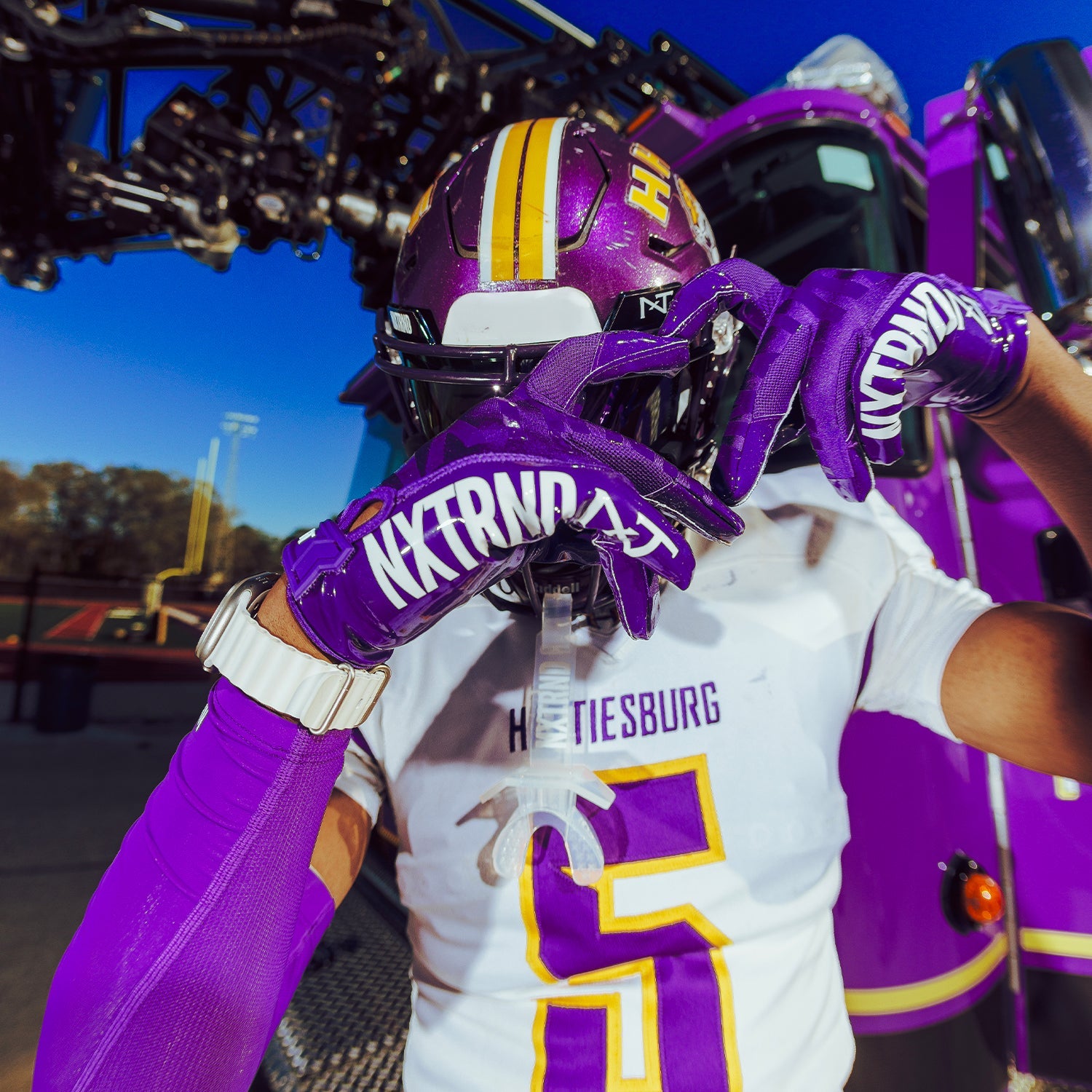 G1® Pro Football Gloves Purple