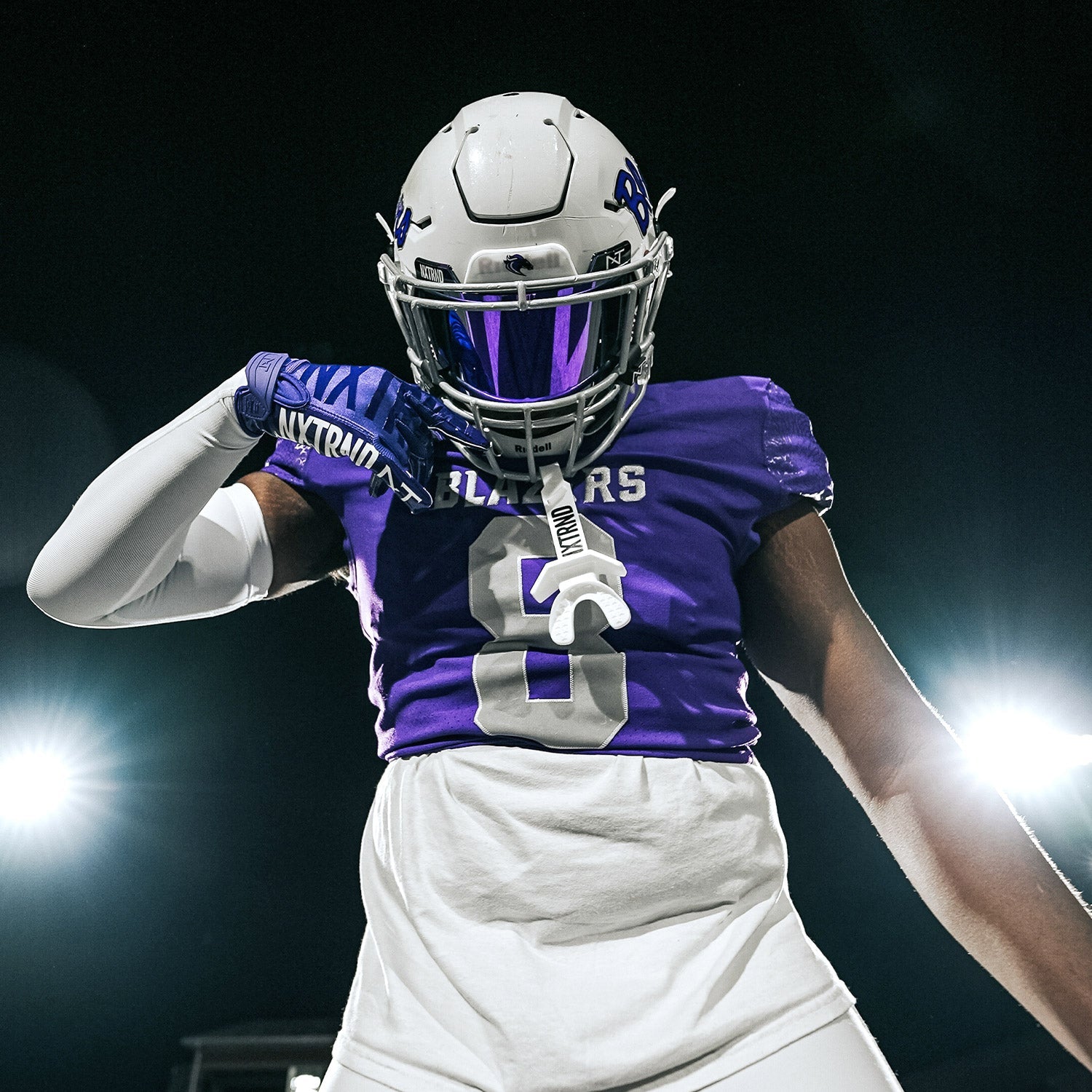G1® Youth Football Gloves Purple
