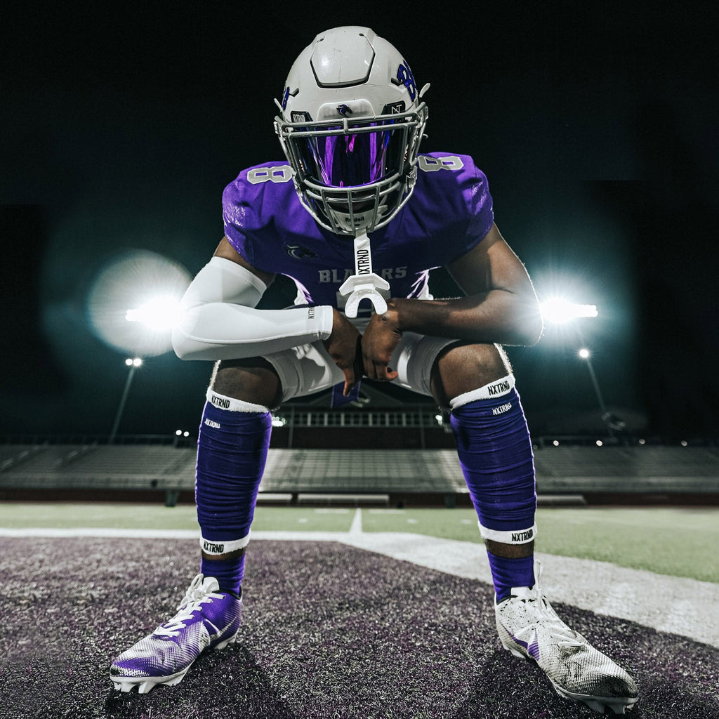 Scrunch Football Leg Sleeves Purple