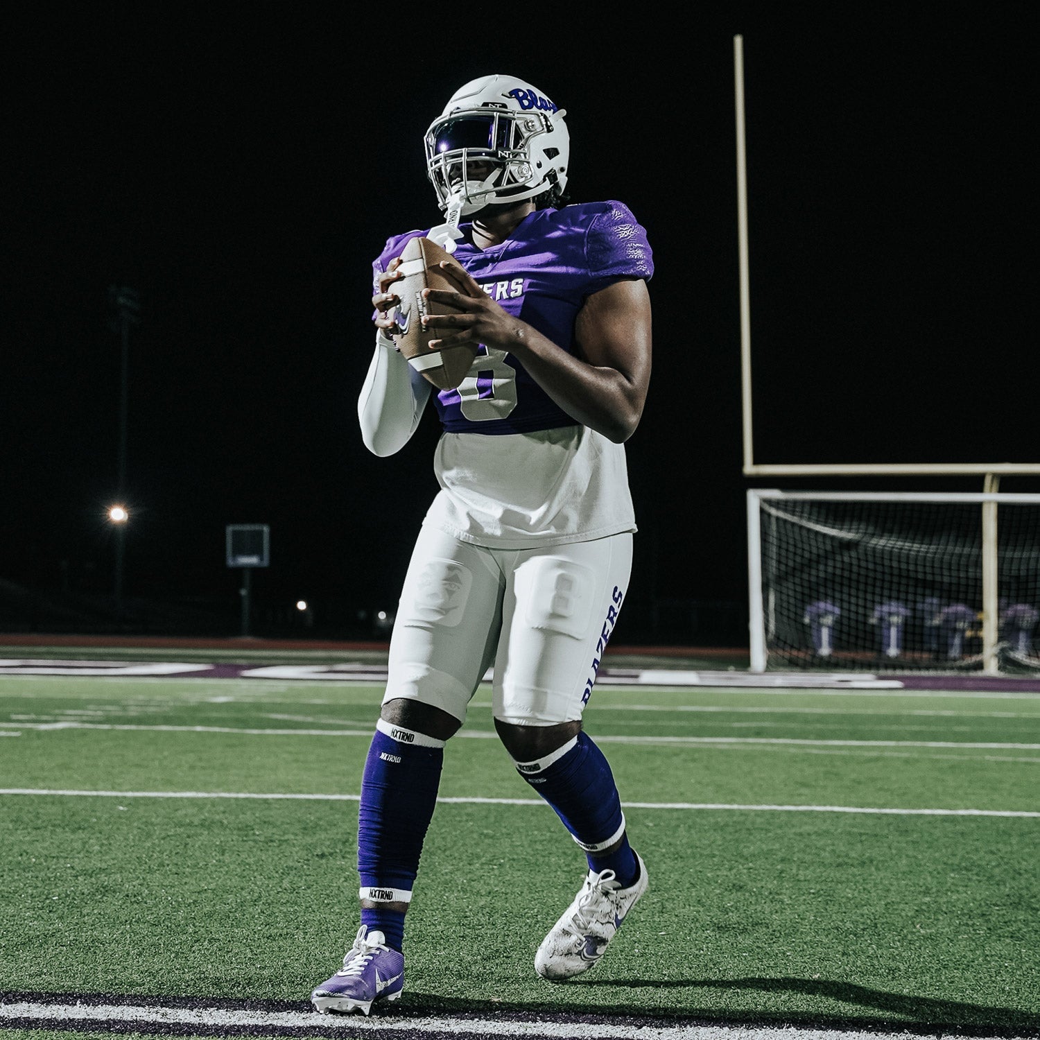 Scrunch Football Leg Sleeves Purple