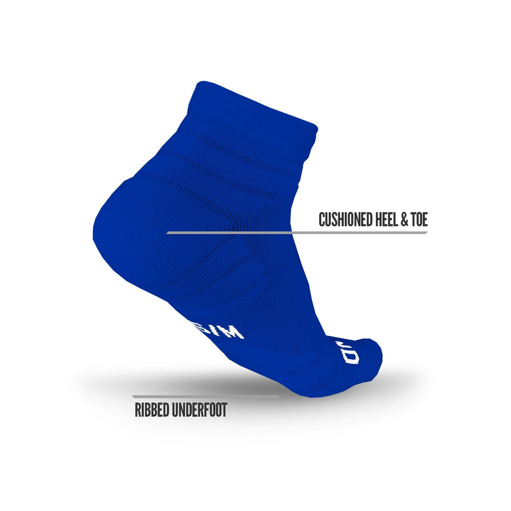 Quarter Socks Blue (3-Pairs)