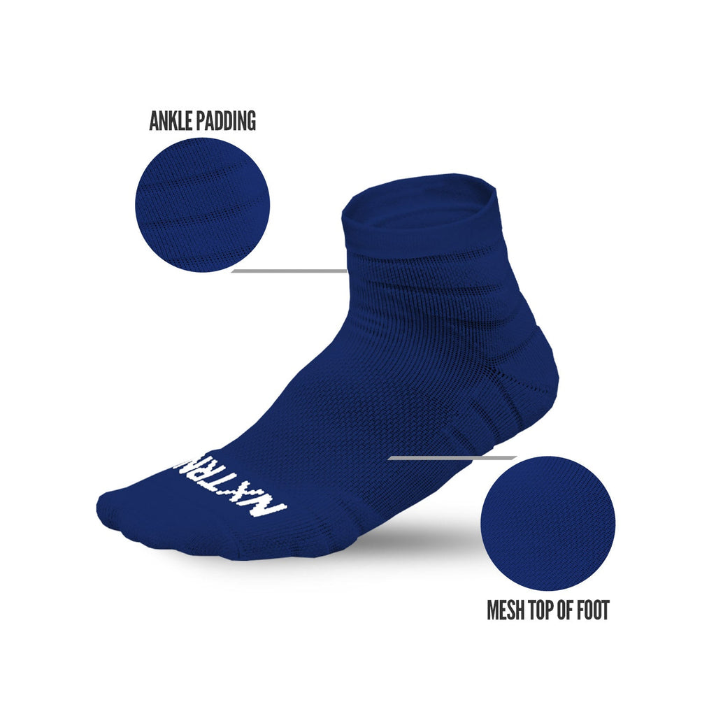 Quarter Socks Navy Blue (3-Pairs)