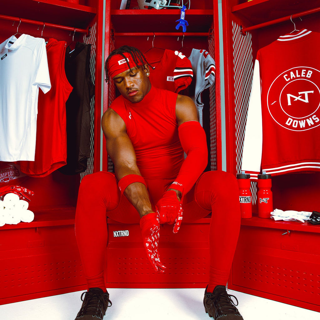Core Turtleneck Compression Sleeveless Red
