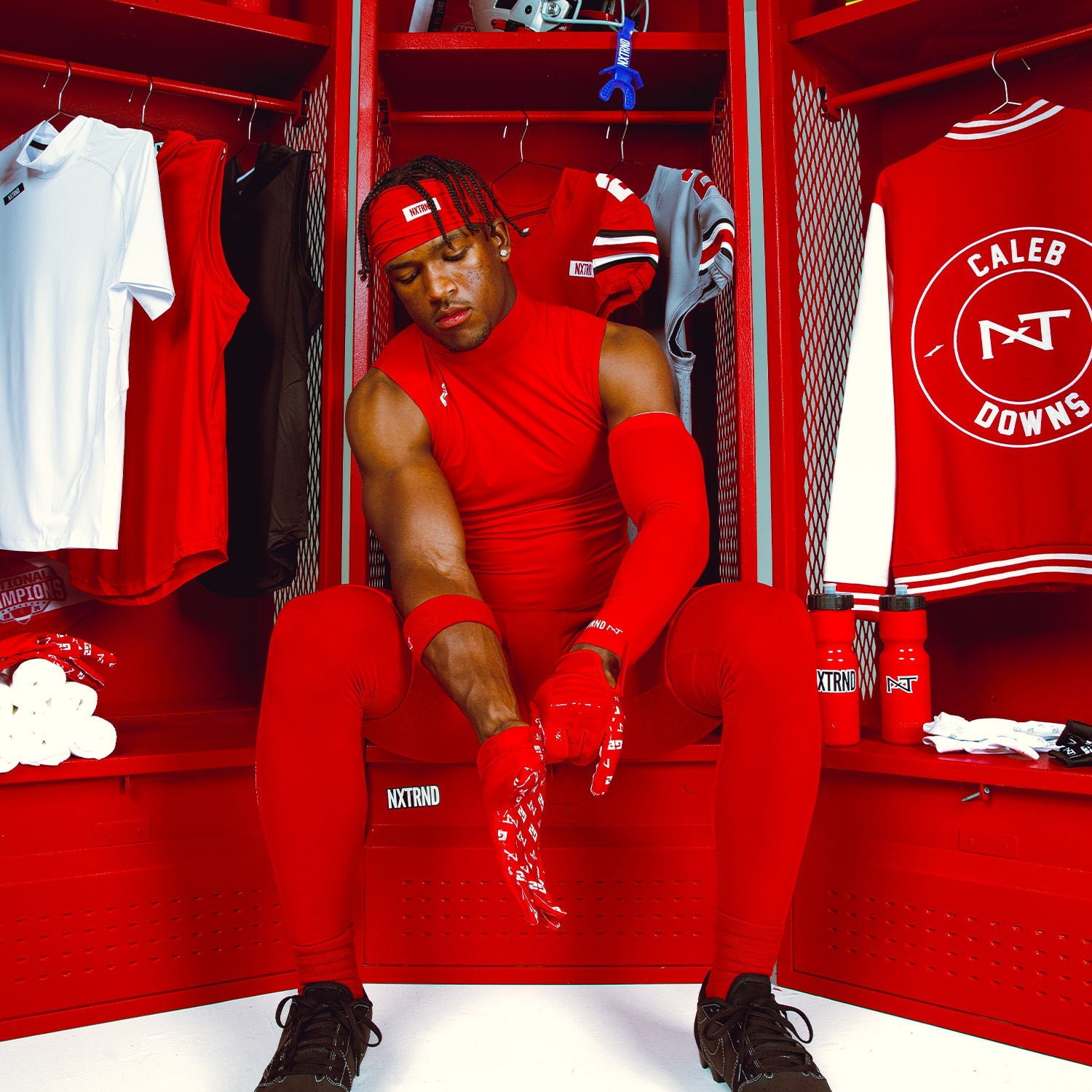 Core Turtleneck Compression Sleeveless Red