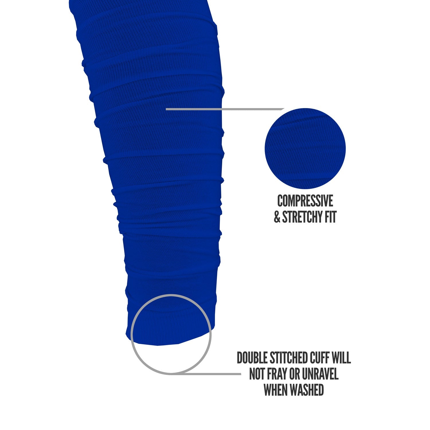 Scrunch Football Leg Sleeves Blue
