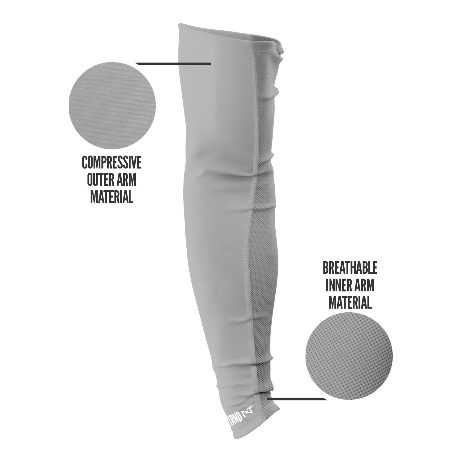 AirTek Arm Sleeves Grey (1 Pair)