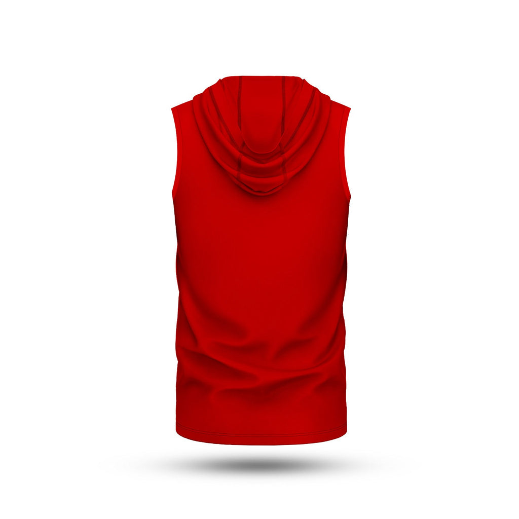 Team Lightweight Sleeveless Hoodie Red