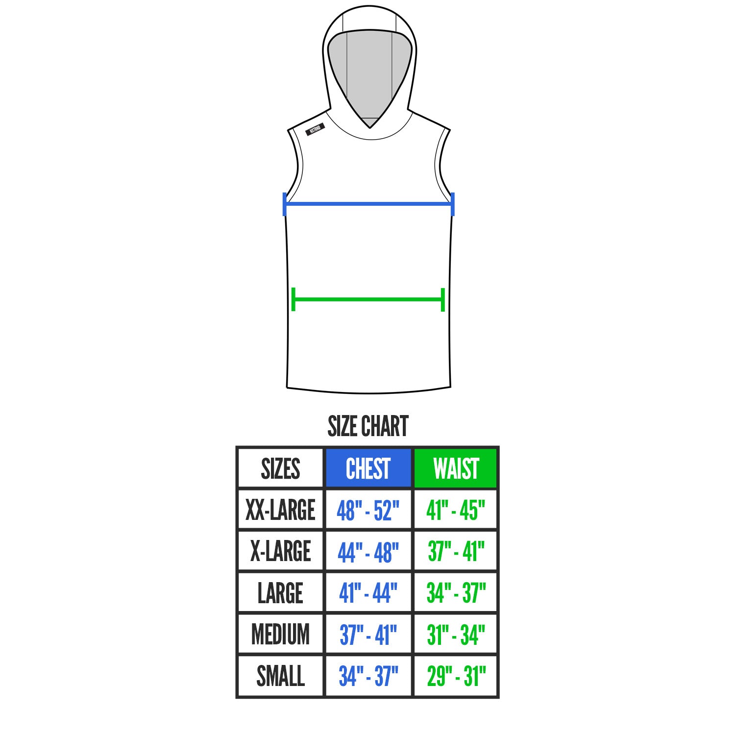 Team Lightweight Sleeveless Hoodie Navy