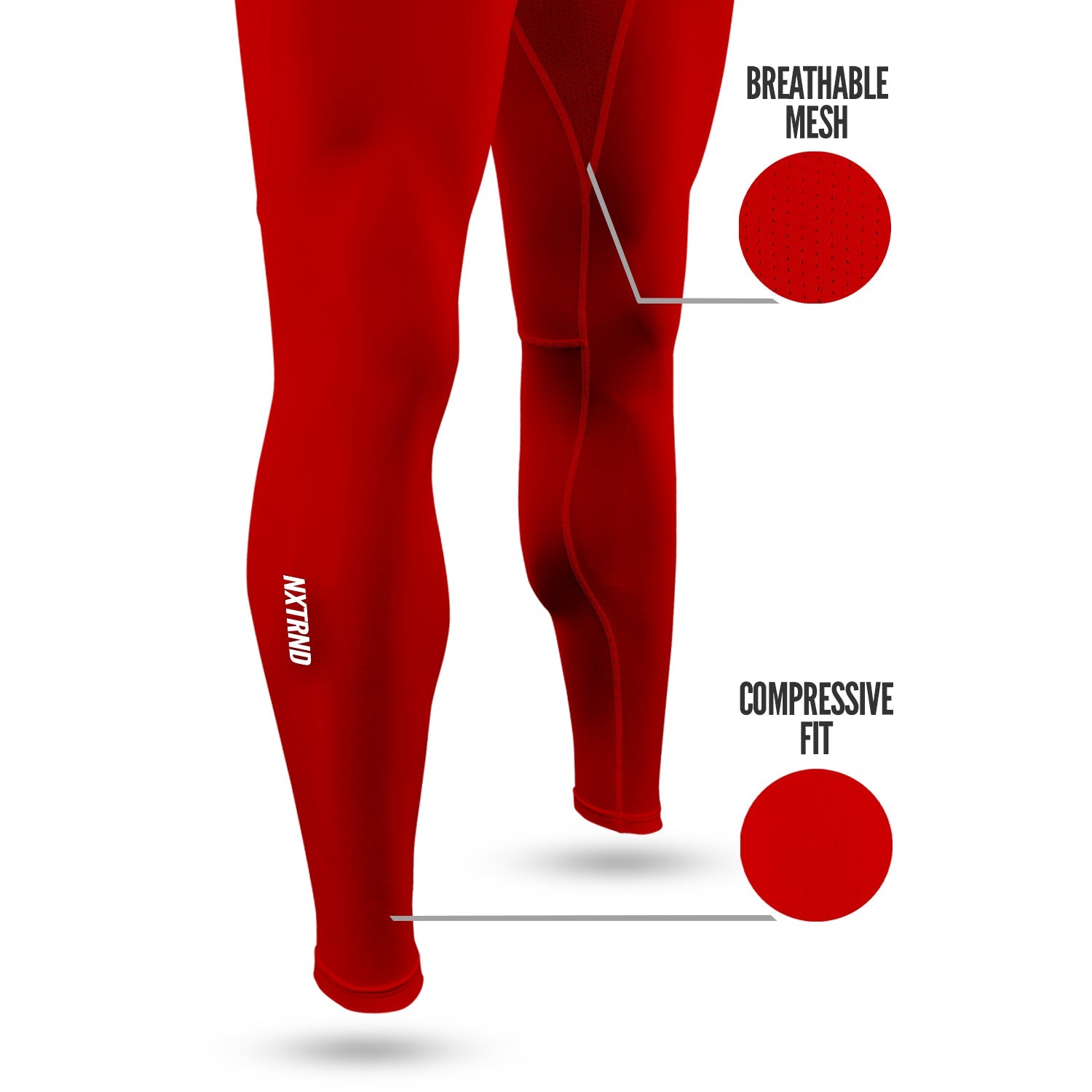 Core Compression Pants Red