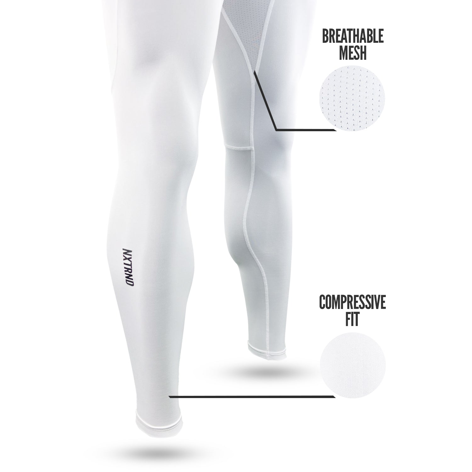 Core Compression Pants White