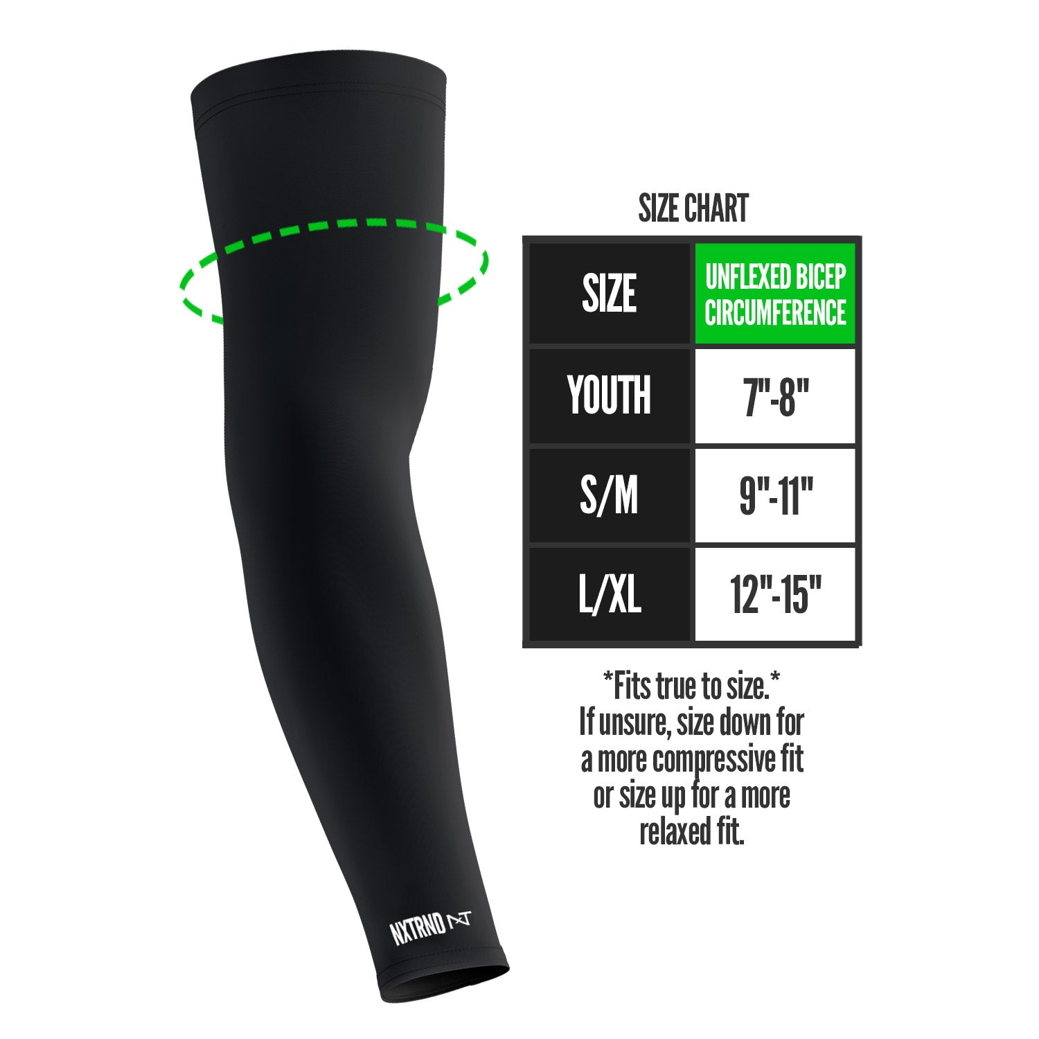 AirTek Arm Sleeves Black (1 Pair)