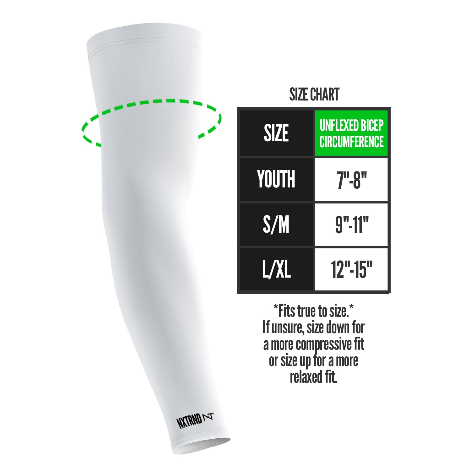 AirTek Arm Sleeves White (1 Pair)
