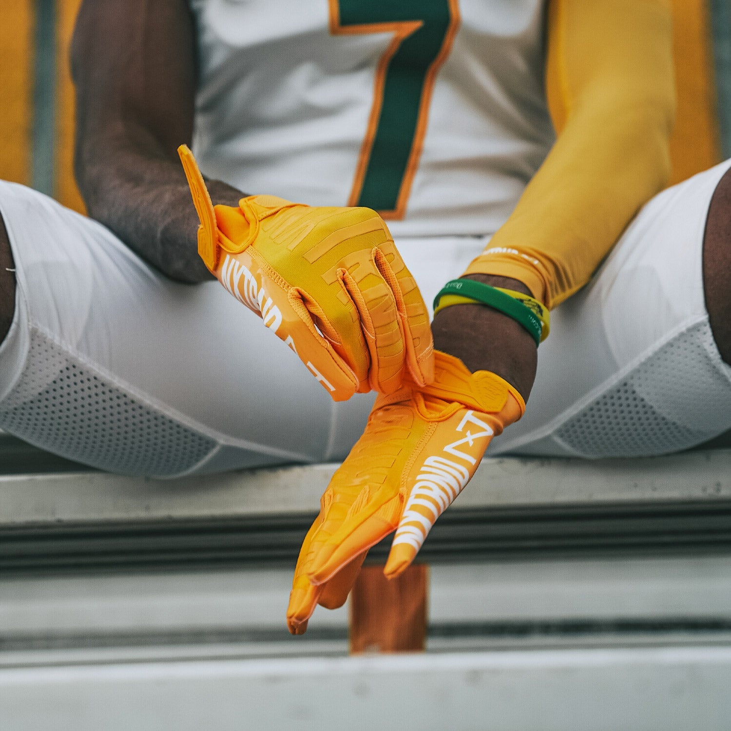G1® Youth Football Gloves Yellow